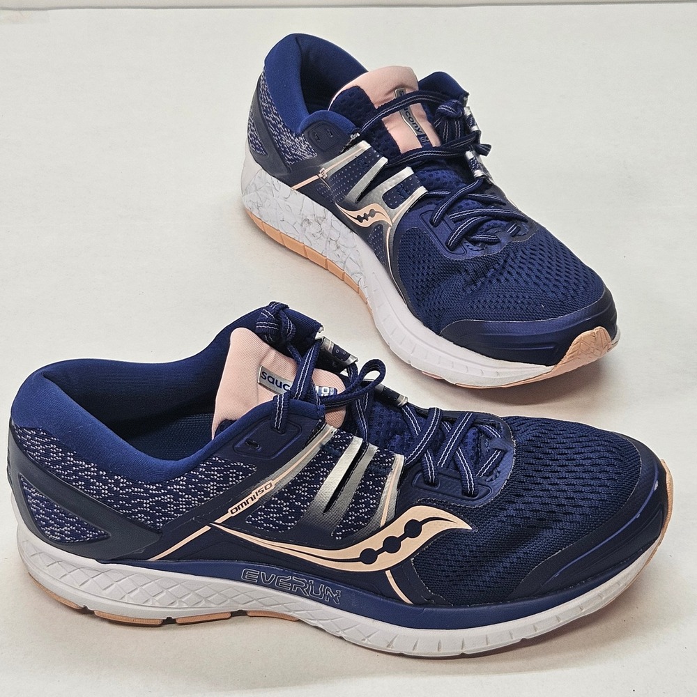 Saucony Omni ISO 2 Women's Running Shoes Navy Pink Size 11